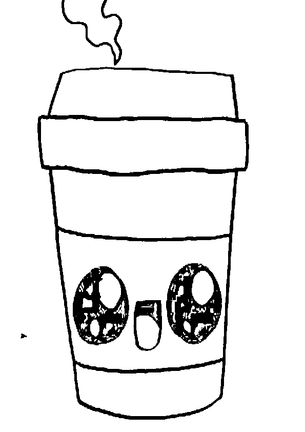 ▷ ???? ???? Dibujo de comida kawaii, café para llevar【2023】