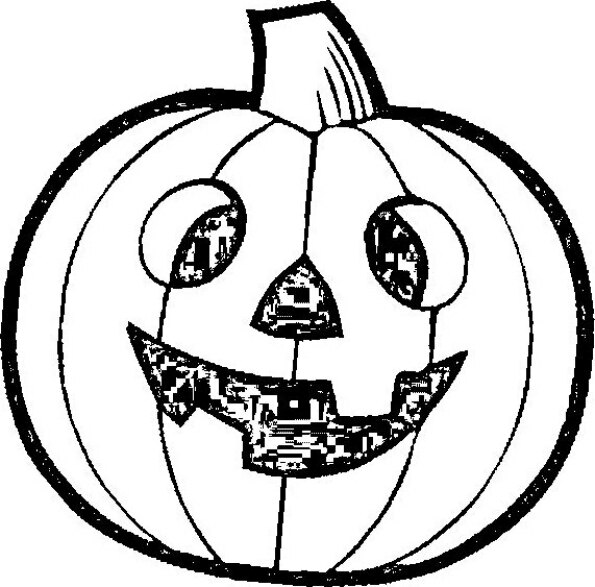 Dibujo Kawaii Halloween para colorear de calabaza 10