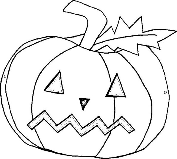Dibujo Kawaii Halloween para colorear de calabaza 11