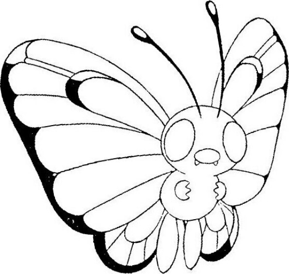 Dibujo Pokémon para colorear de Butterfree