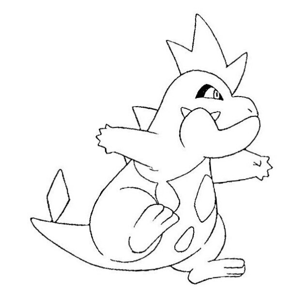 Dibujo pokemon para colorear de Croconaw