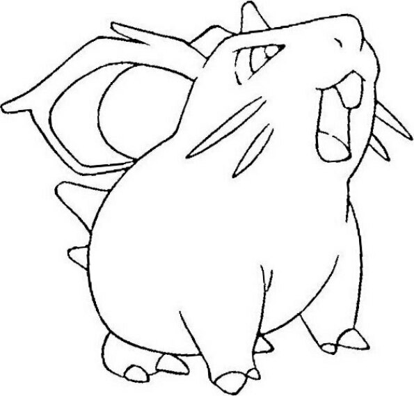 Dibujo Pokémon para colorear de Nidoran