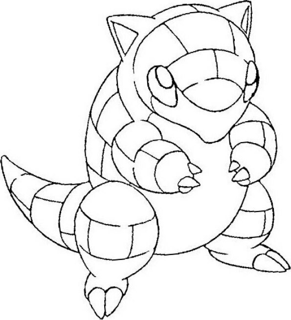 Dibujo Pokémon para colorear de Sandshrew