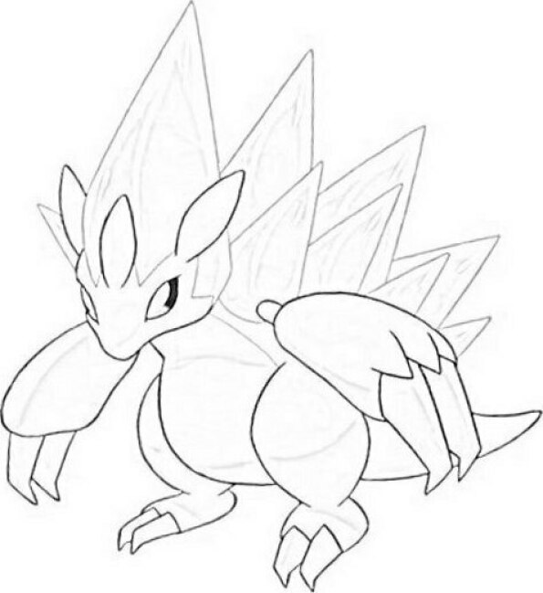 Dibujo Pokémon para colorear de Sandslash con forma de Alola