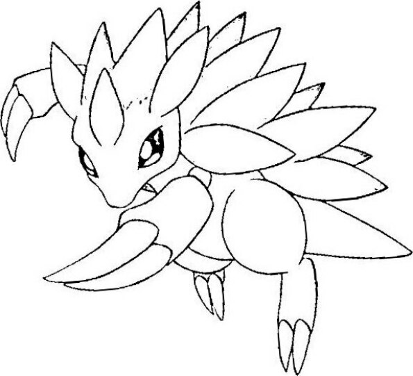 Dibujo Pokémon para colorear de Sandslash
