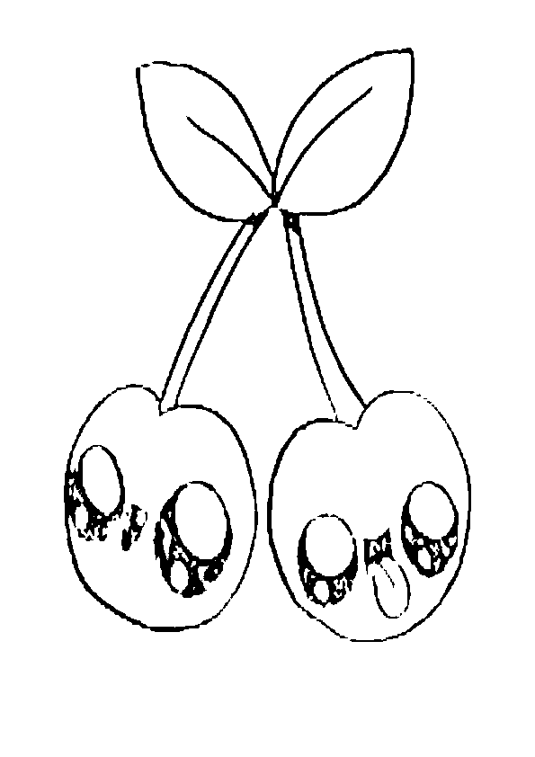 Dibujos kawaii cerezas
