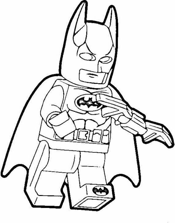 Dibujos de lego para colorear de Batman