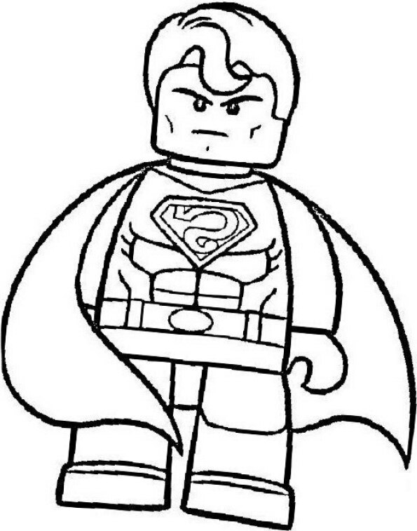 Dibujos de lego para colorear de Superman
