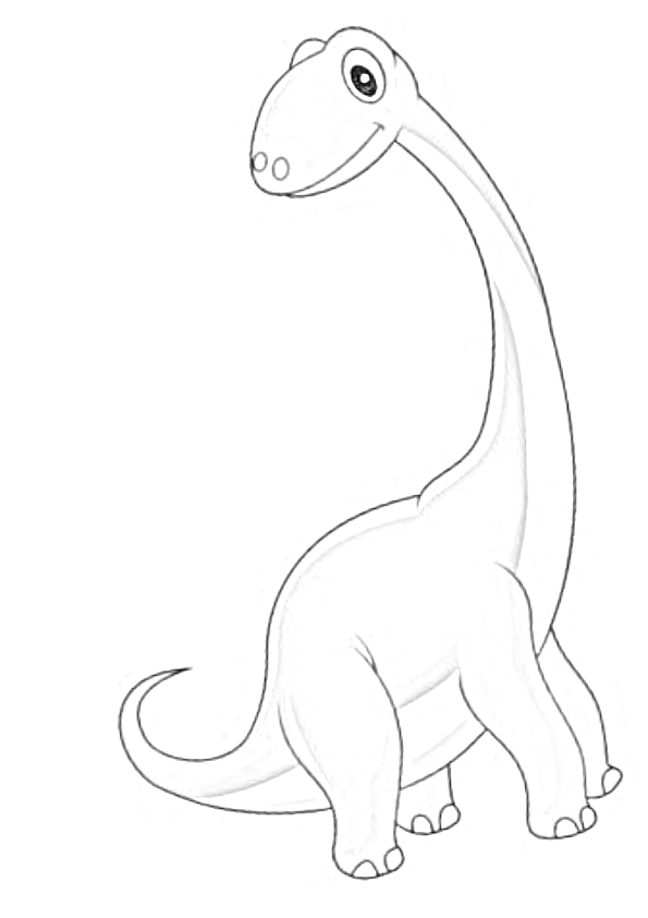 Dibujos dinosaurios kawaii baby andesaurus