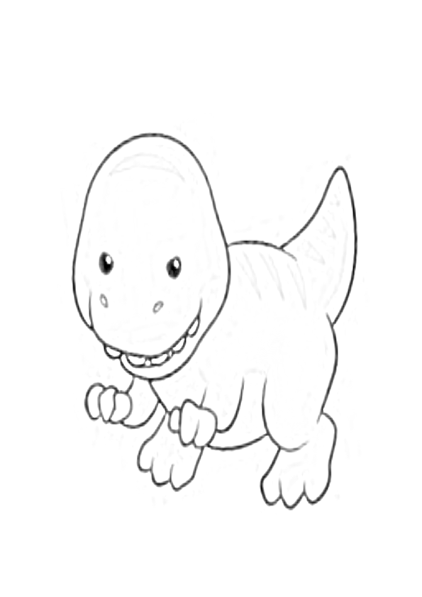 Dibujos dinosaurios kawaii isanosaurus baby