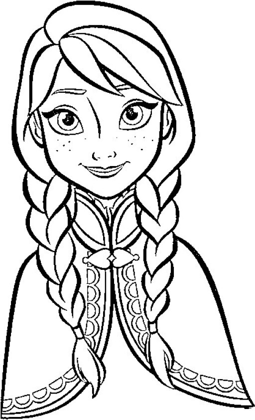dibujos para colorear Frozen de Anna 2