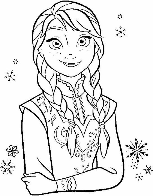 dibujos para colorear Frozen de Anna 4