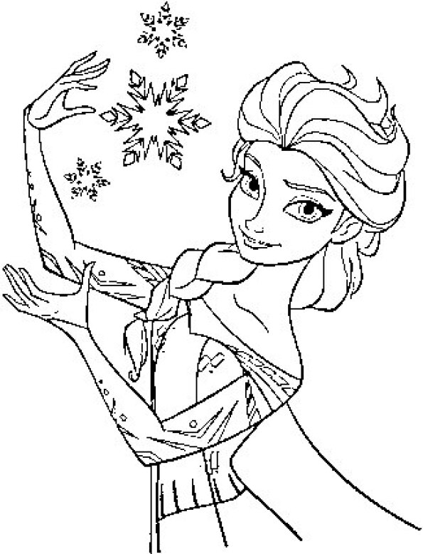 dibujos para colorear Frozen de Elsa 2