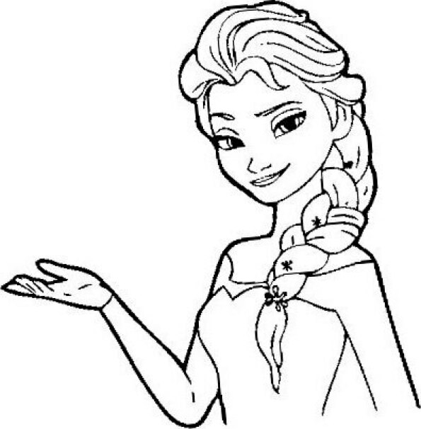 dibujos para colorear Frozen de Elsa 3