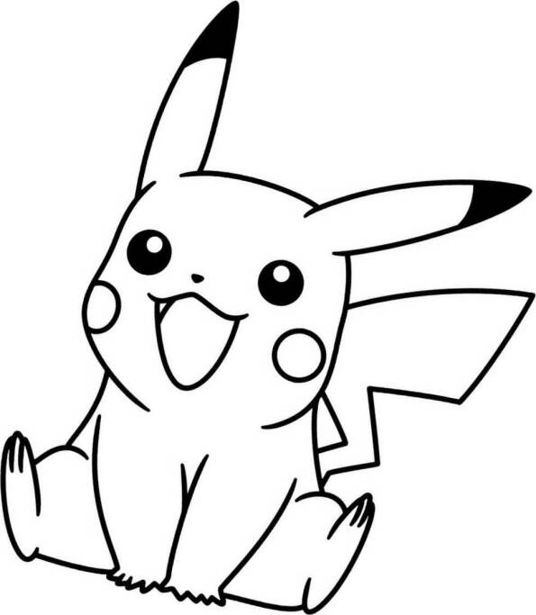 Dibujo Pokémon Kawaii para colorear