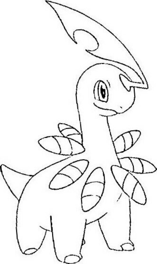 dibujo pokemon para colorear de Bayleef