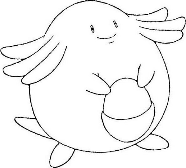 dibujo pokemon para colorear de chansey