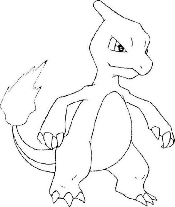 dibujo pokemon para colorear de Charmeleon