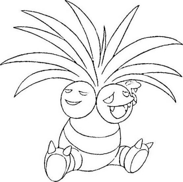 dibujo pokemon para colorear de exeggutor