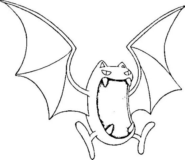 Dibujo Pokémon para colorear de Golbat