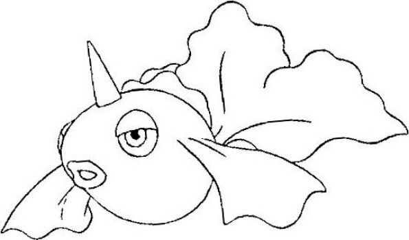 dibujo pokemon para colorear de Goldeen