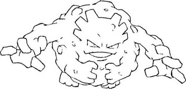 Dibujo Pokémon para colorear de Graveler