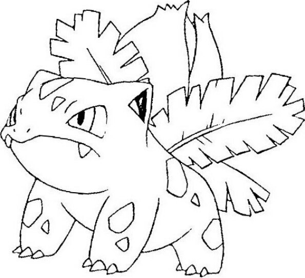 Dibujo Pokémon para colorear de ivysaur