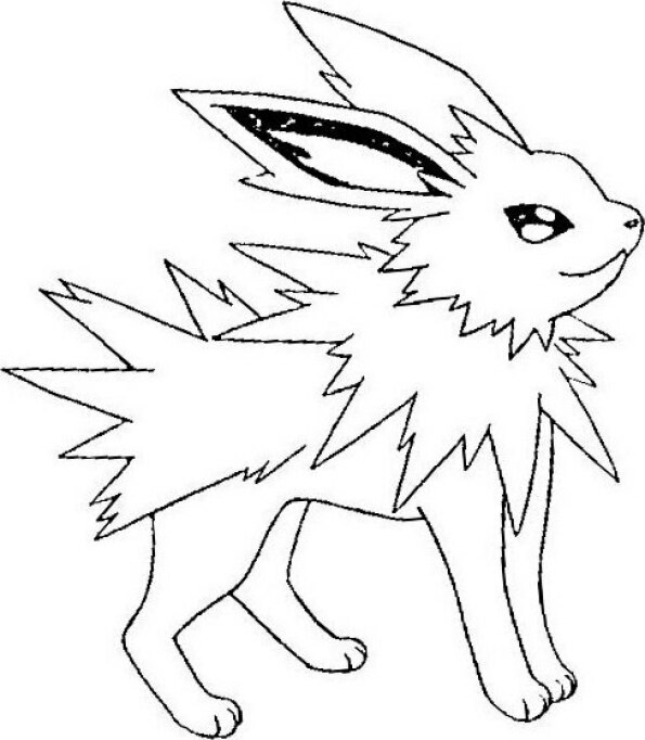 dibujo pokemon para colorear de Jolteon