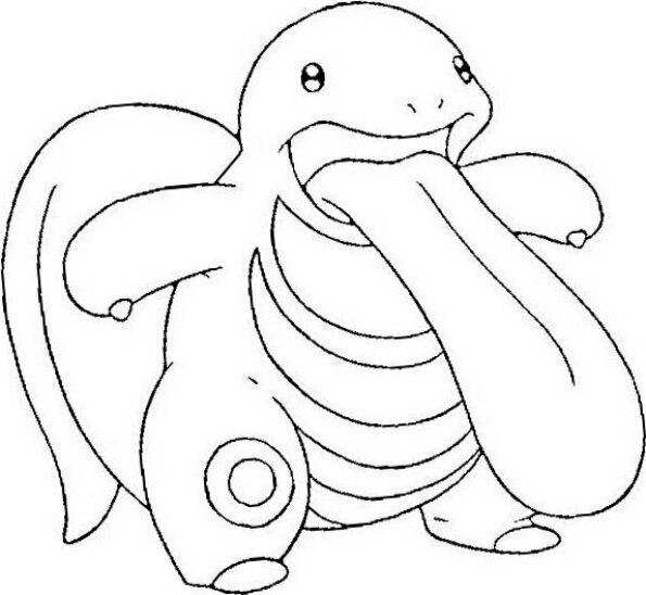 dibujo pokemon para colorear de Lickitung