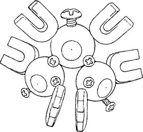 dibujo pokemon para colorear de magneton