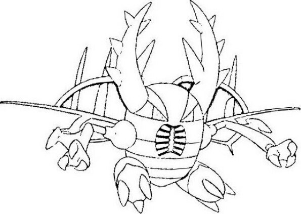 dibujo pokemon para colorear de mega Pinsir