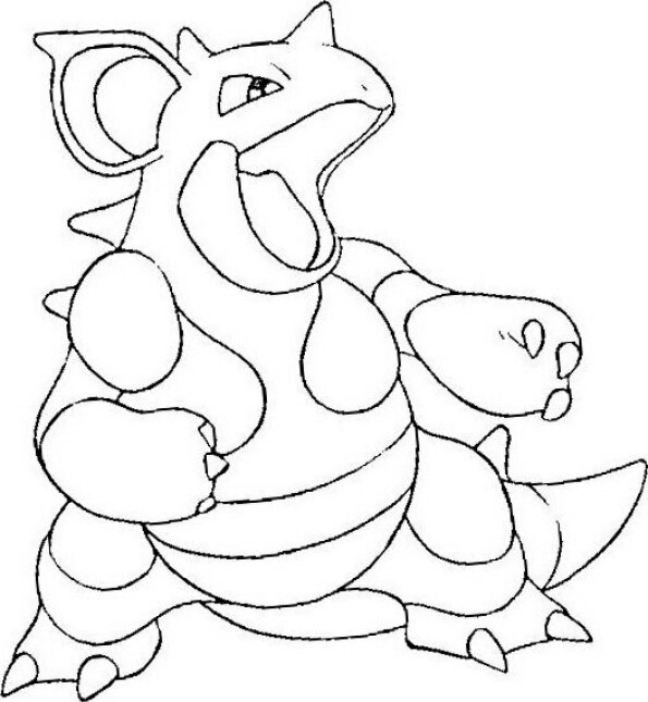 Dibujo Pokémon para colorear de Nidoqueen