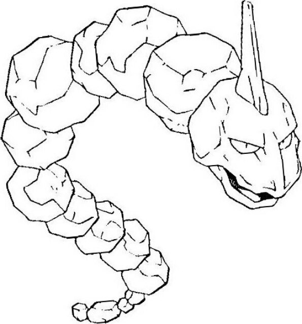 dibujo pokemon para colorear de Onix