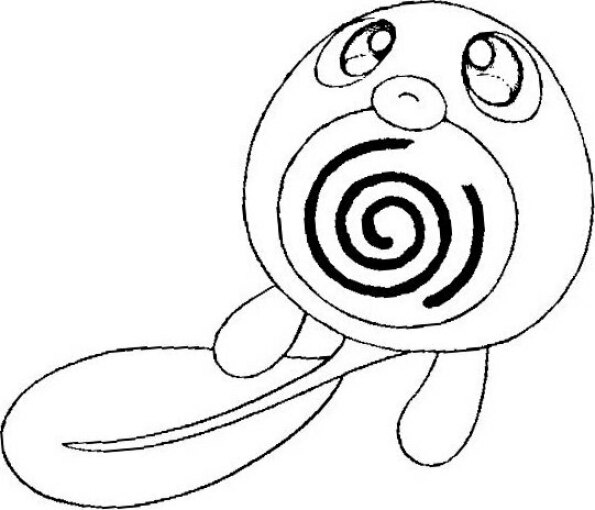 Dibujo Pokémon para colorear de Poliwag