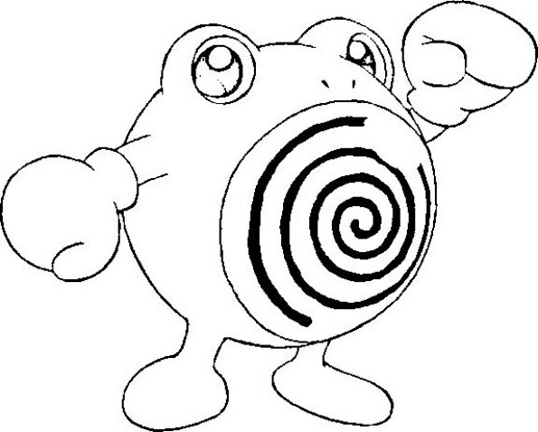 Dibujo Pokémon para colorear de Poliwhirl