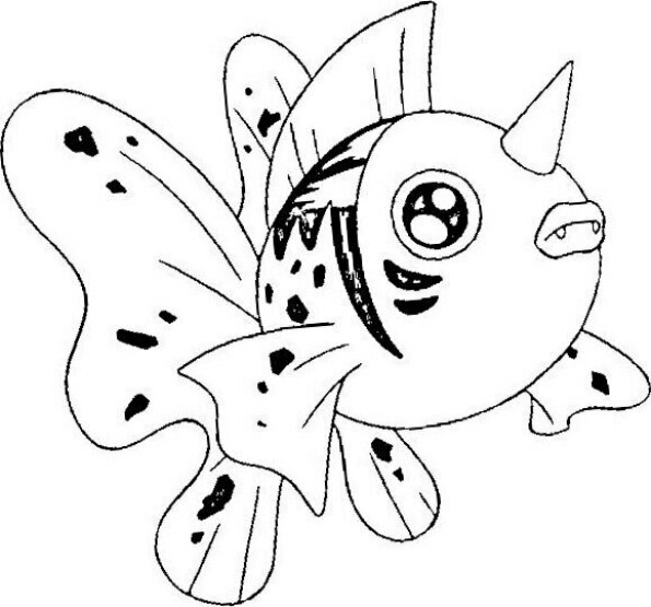 dibujo pokemon para colorear de Seaking