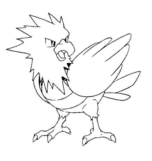 Dibujo Pokémon para colorear de Spearow