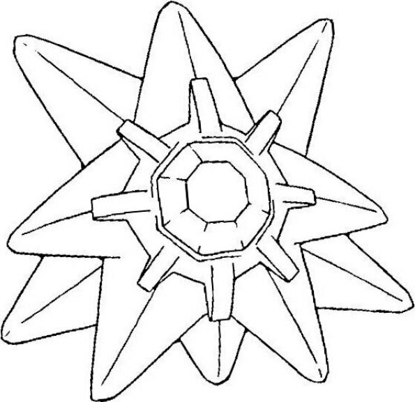 dibujo pokemon para colorear de Starmie