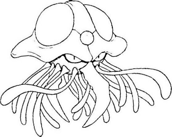 Dibujo Pokémon para colorear de Tentacruel