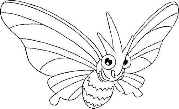 Dibujo Pokémon para colorear de Venomoth