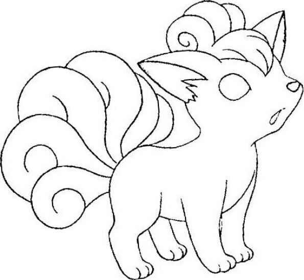 Dibujo Pokémon para colorear de Vulpix