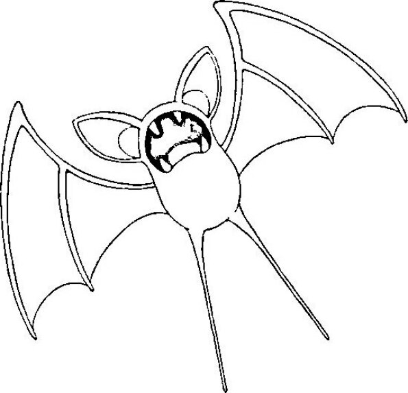 Dibujo Pokémon para colorear de Zubat