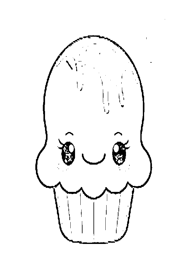 Dibujos de Comida kawaii Tarrina de helado