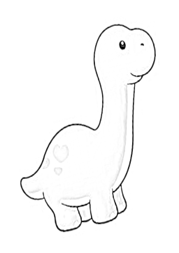 Dibujos dinosaurios kawaii europasaurus baby