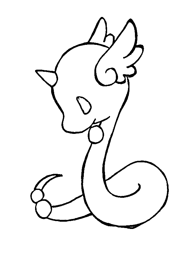 Dibujos dinosaurios kawaii serpiente alada