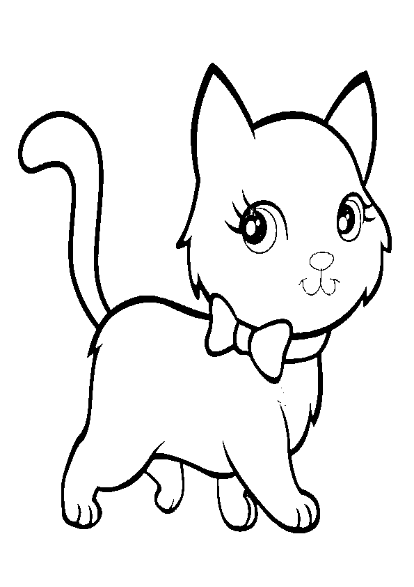 Dibujo de gatito kawaii