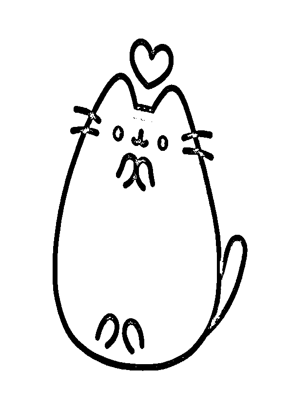 Dibujo de gatito kawaii