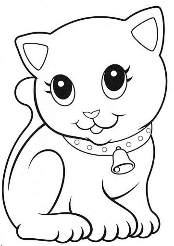 Dibujo de gatito kawaii