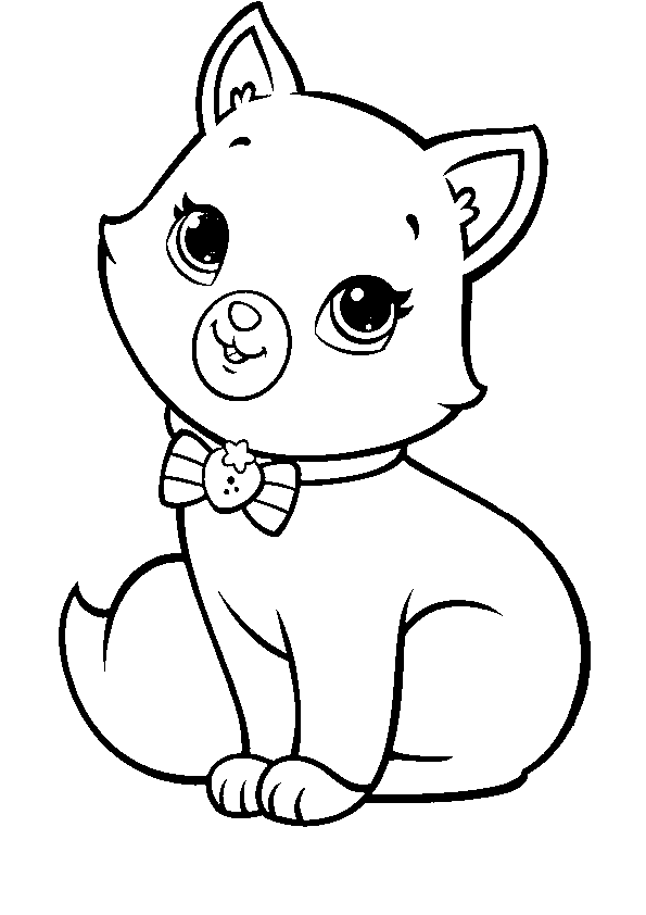 Dibujo de gatito kawaii