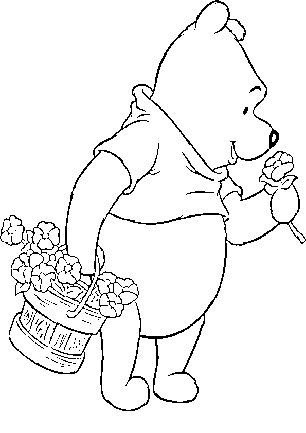 Dibujo de Winnie de Pooh para imprimir y colorear